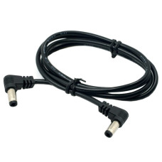 60cm DC Power Cable 5.5x2.1/2.5mm Male Right Angle 24AWG - Compatible with Many Devices
